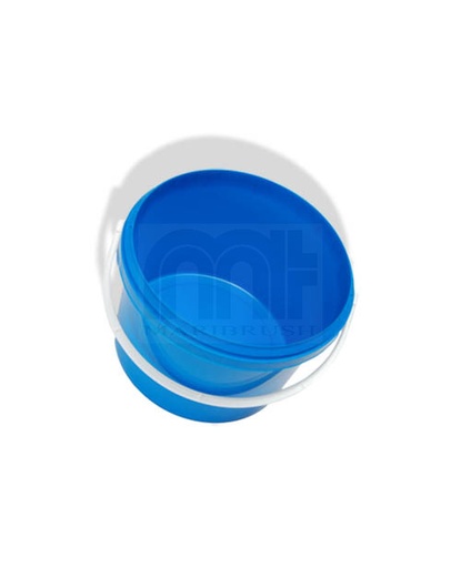 [4343-250-G] Emmer rond blauw 2.7 L. met plastic hengsel