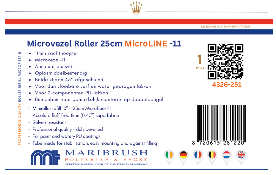 Microvezel Roller Super-11 25cm