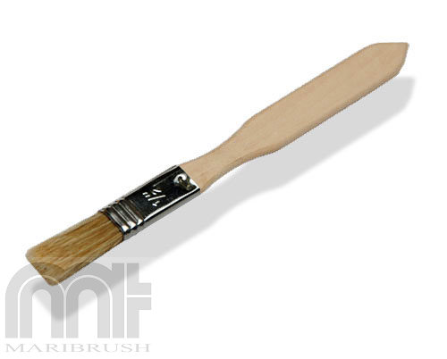 Kwast plat dun hout 15mm (spalter) breed - 0.5"